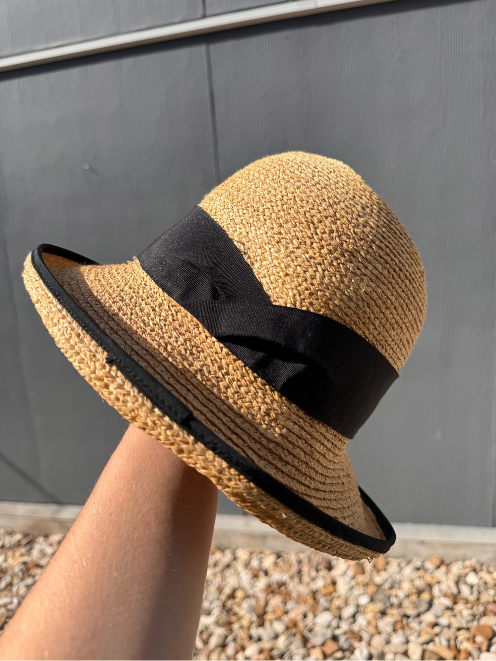 Tilley Women’s Brand Rebecca Sun Raffia Hat Vintage 90s Size LG